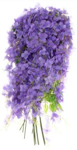 Picture of Floral Hanging Sukkah Decoration Purple